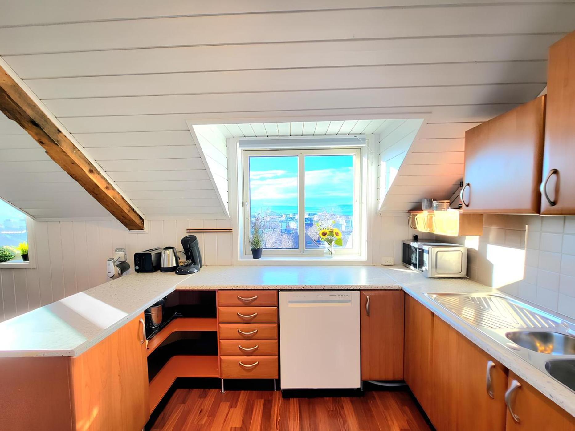Sunset Penthouse, Fjord View & Parking Appartement Trondheim Buitenkant foto